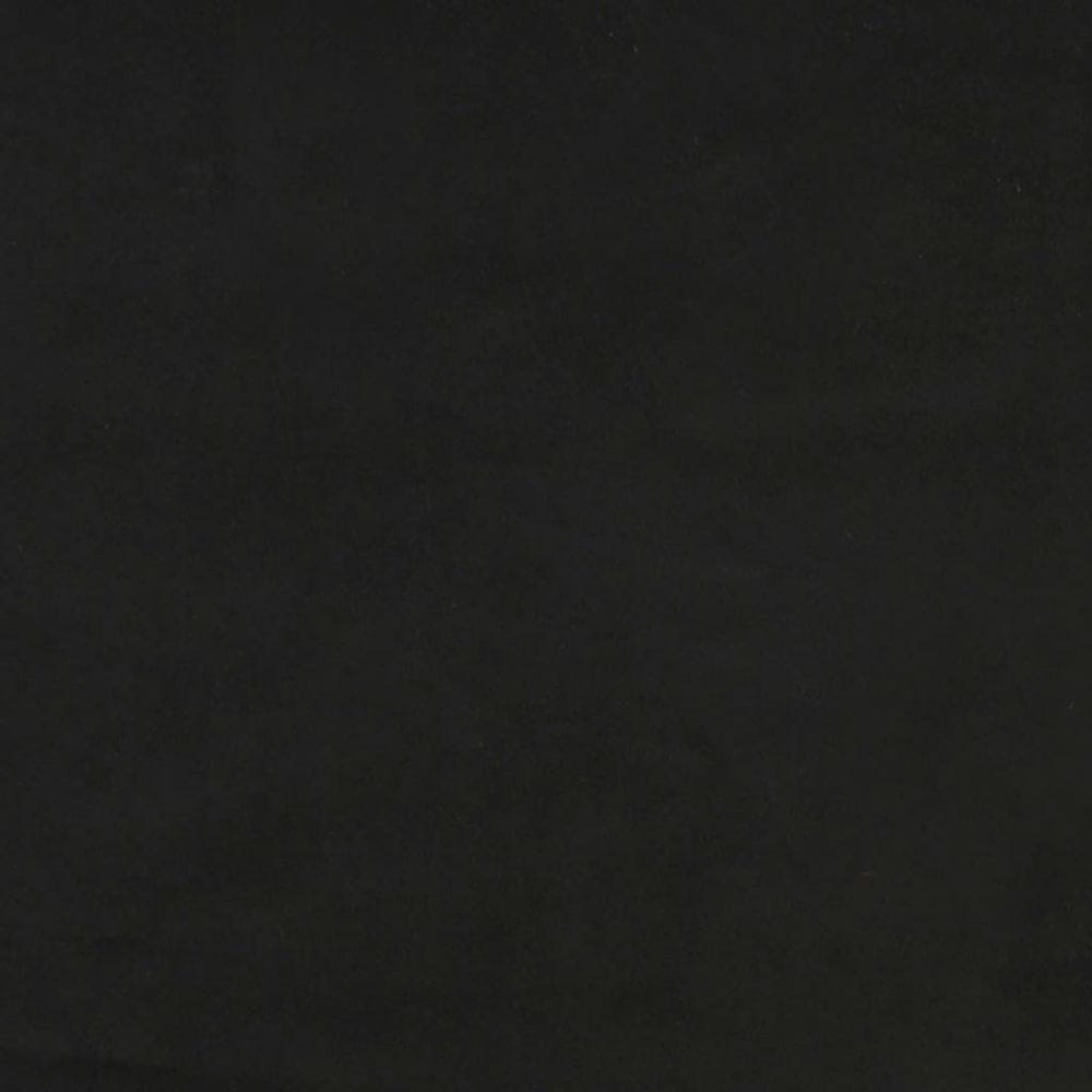 Vidaxl Kreslo s podnožkou, čierne, čalúnené zamatom